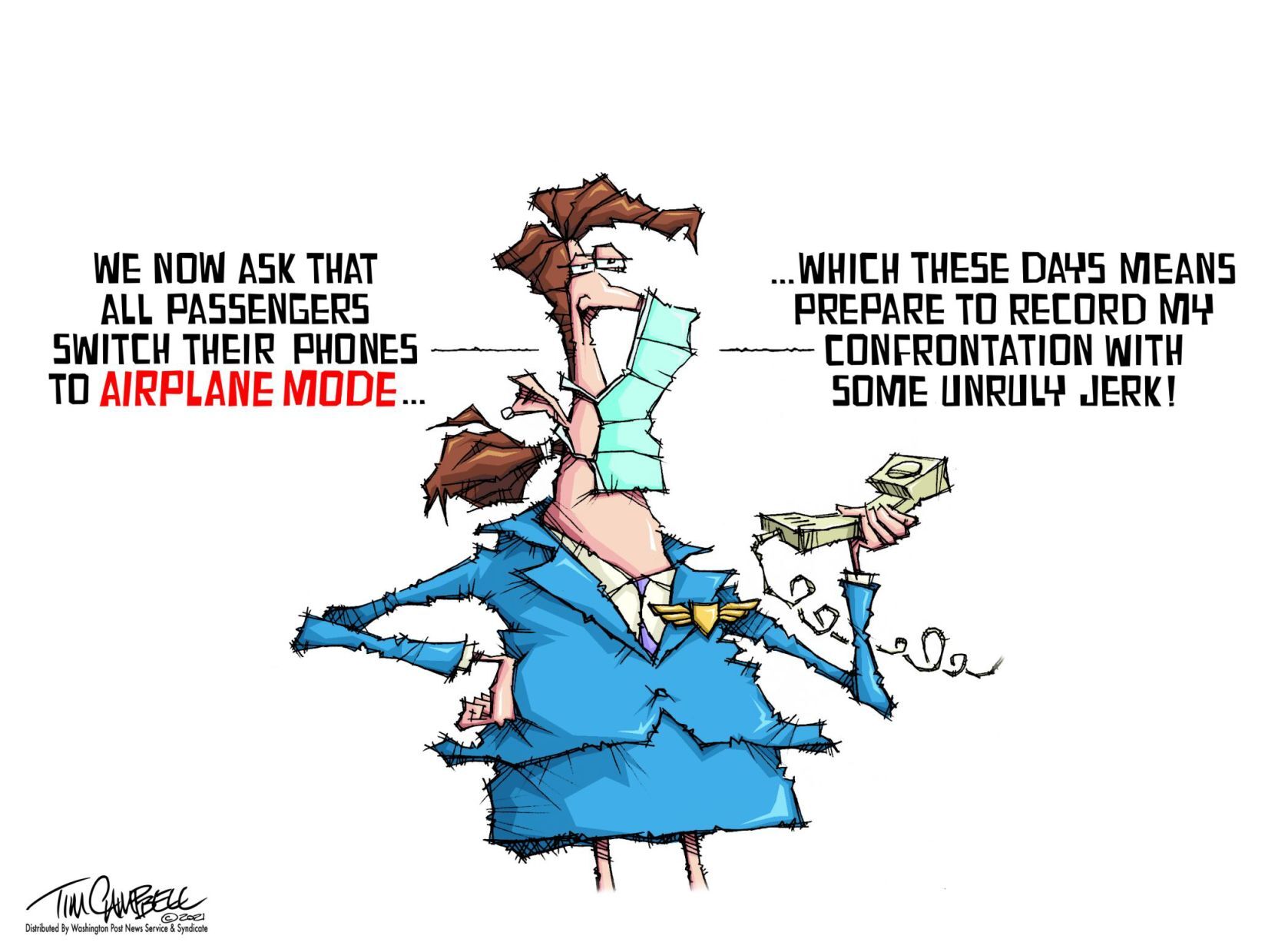 Tim Campbell cartoon